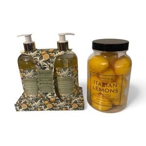 Hopificio Italian Citrus Bath Set – Hand Wash, Body Wash & Italian Lemon Soaps